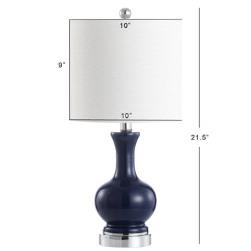 Cox 22" Glass/Metal LED Table Lamp
